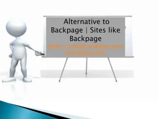 Alternative to Backpage | Site Similar to Backpage - slide 1