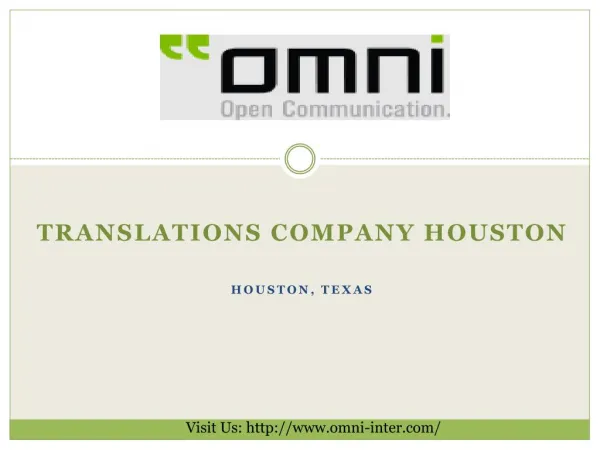 Translations Company Houston