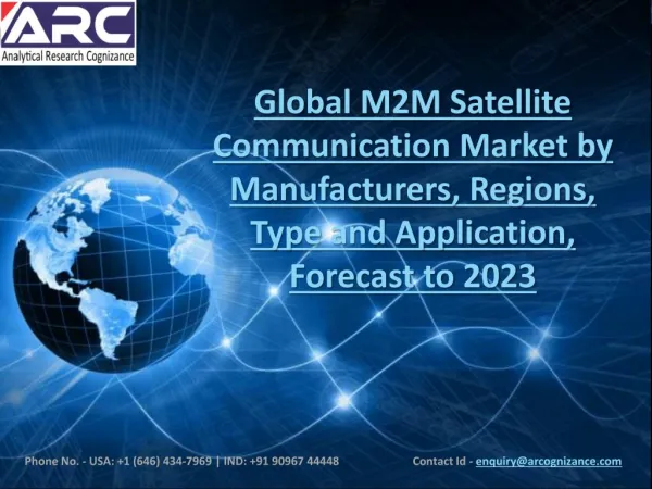 The M2M Satellite Communication Market Analysis: Expectations vs Reality 2018-2023