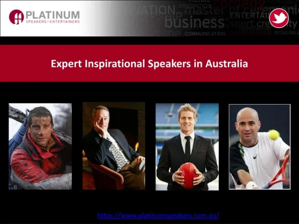 Expert Inspirational Speakers in Australia