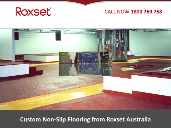 Custom Non-Slip Flooring from Roxset Australia