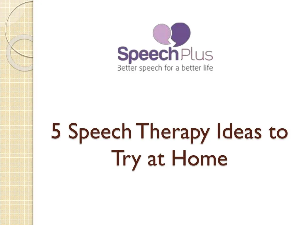 5 speech therapy ideas to try at home