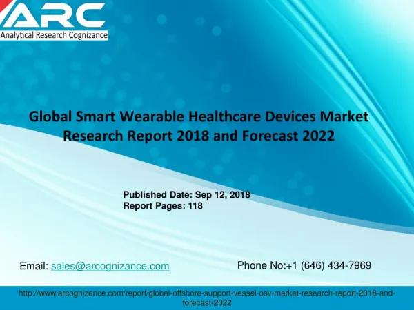 Global Smart Wearable Healthcare Devices Market 2018