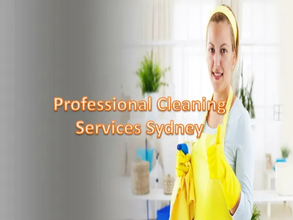 Professional cleaning services sydney