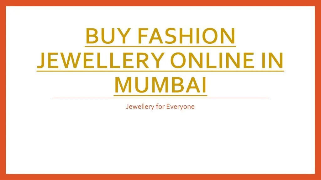 buy fashion jewellery online in mumbai