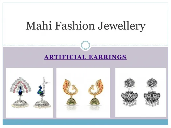 artificial earrings at mahi jewellery