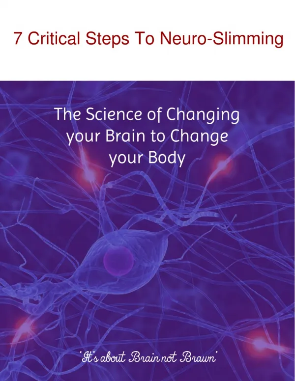The Neuro Slimmer System PDF EBook Free Download | James Johnson
