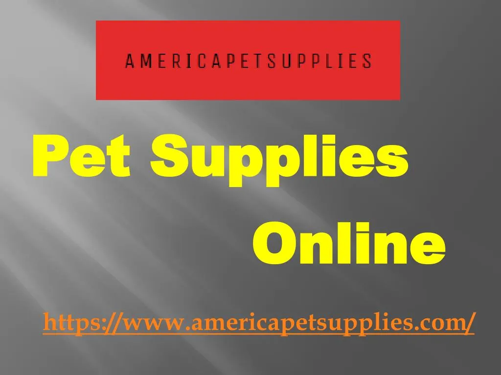 pet supplies