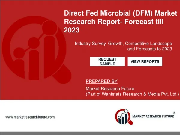 Global Direct Fed Microbial (DFM) Market Report