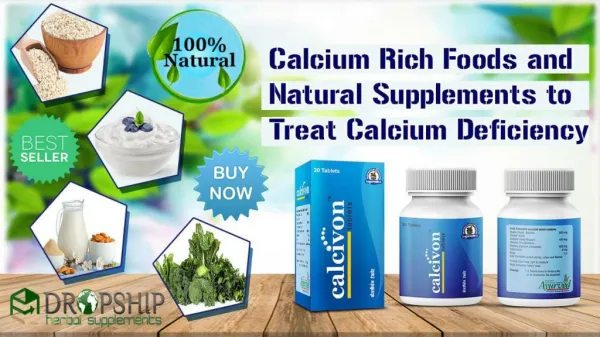 Calcium Rich Foods and Natural Supplements to Treat Calcium Deficiency