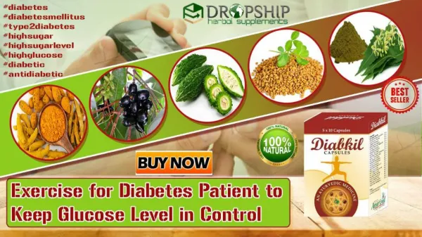 Exercise for Diabetes Patient to Keep Glucose Level in Control