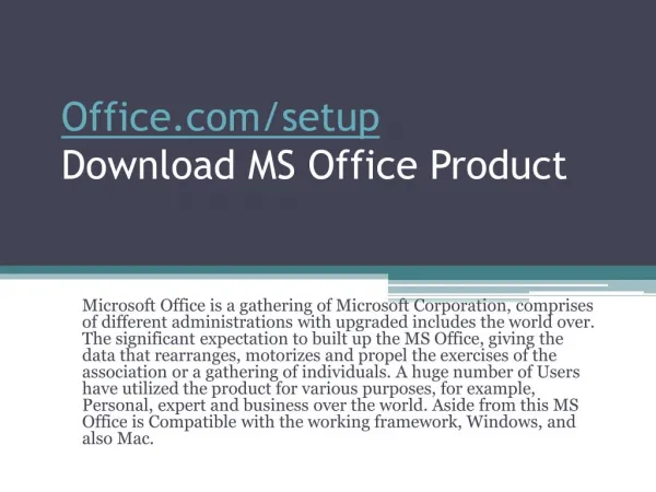 office com setup download ms office product