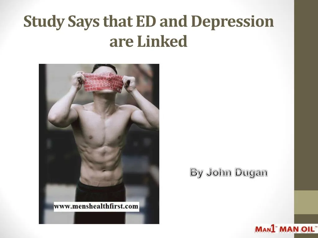 study says that ed and depression are linked