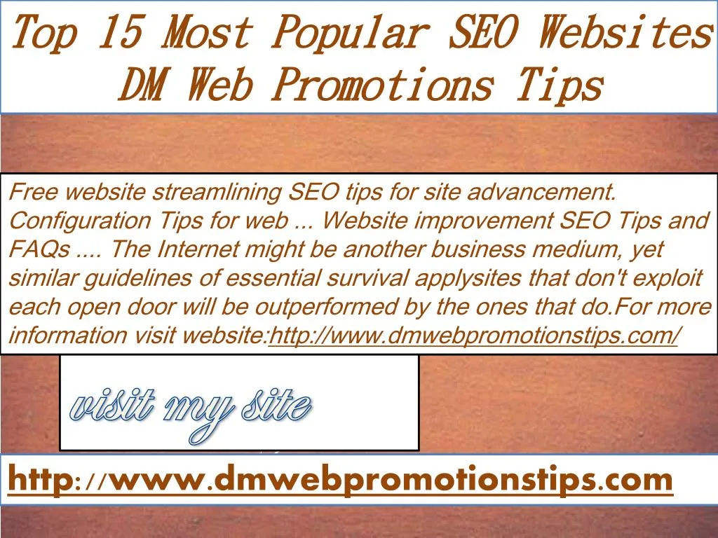 top 15 most popular seo websites