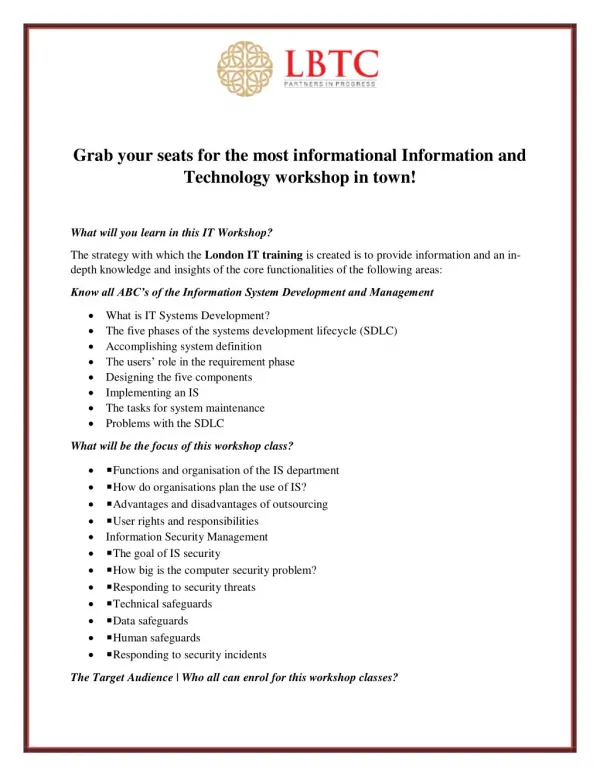 grab your seats for the most informational