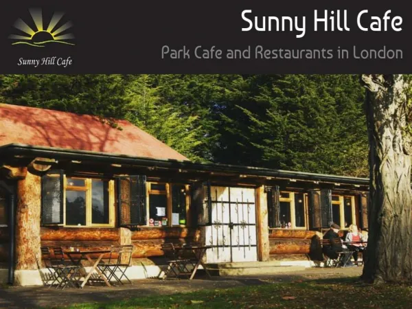 Sunny Hill Cafe Best Place to Visit With Family in London