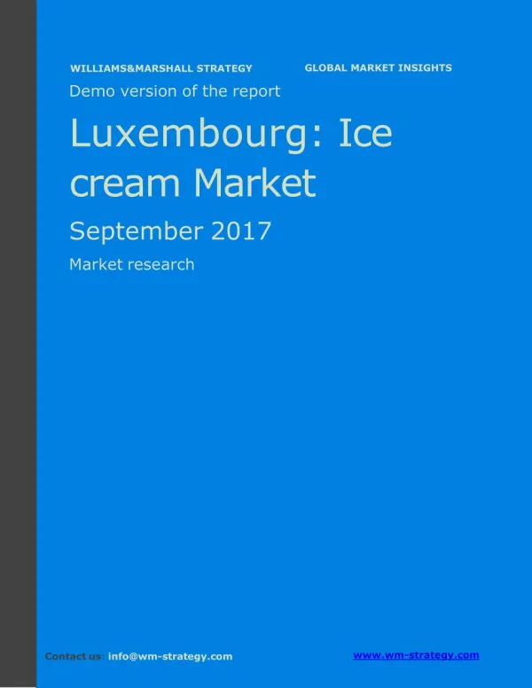 WMStrategy Demo Luxembourg Ice Cream Market September 2017