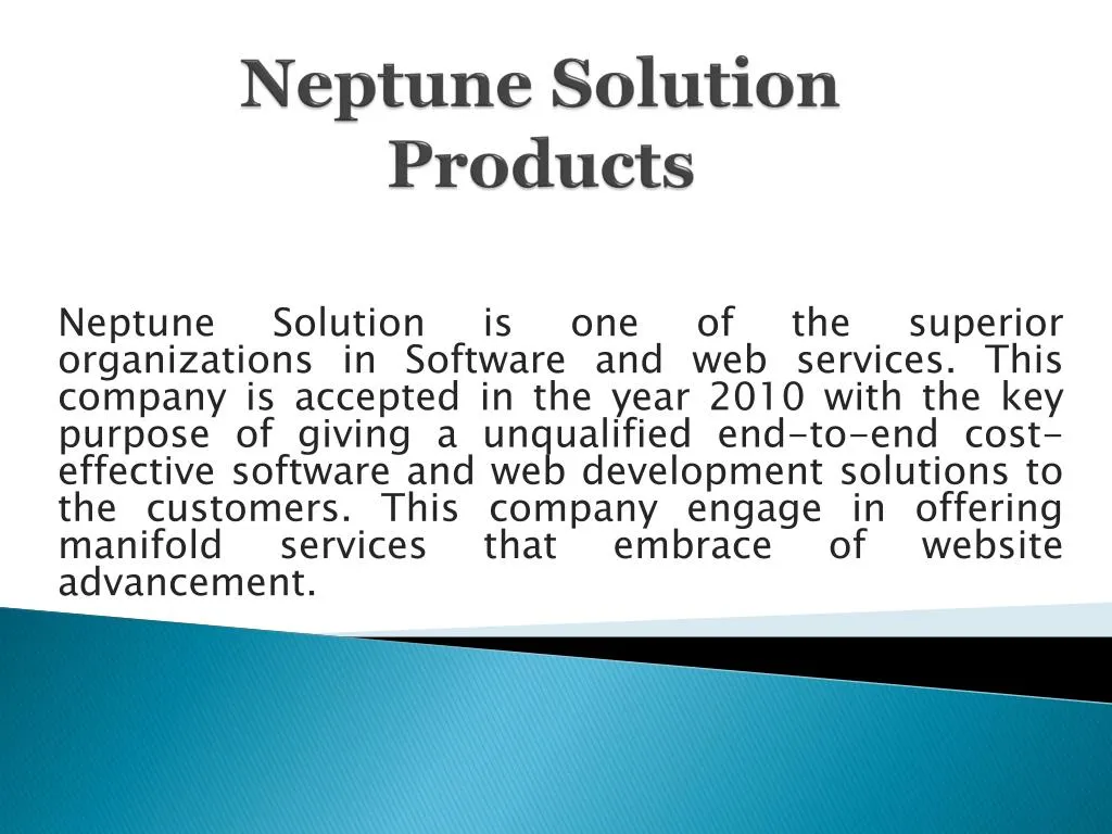 neptune solution products
