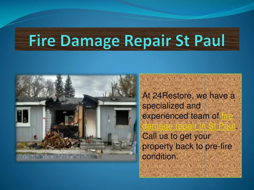fire damage repair st paul