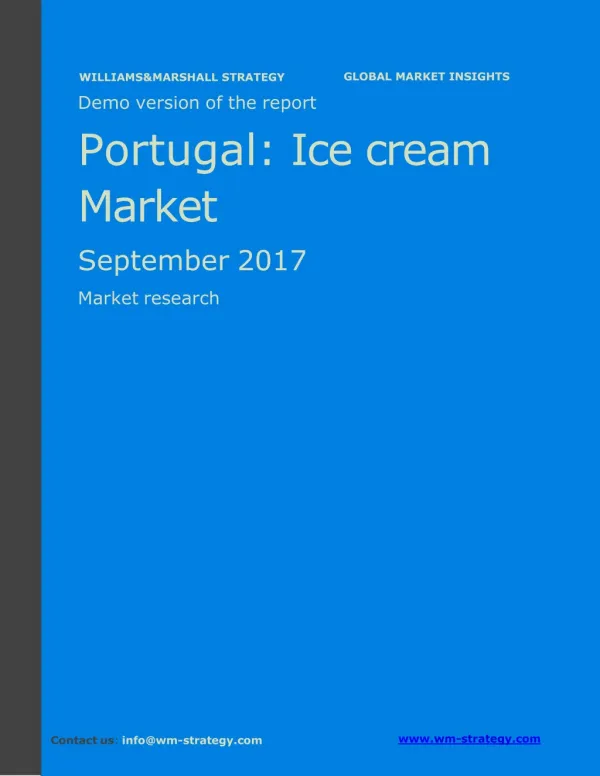 WMStrategy Demo Portugal Ice Cream Market September 2017