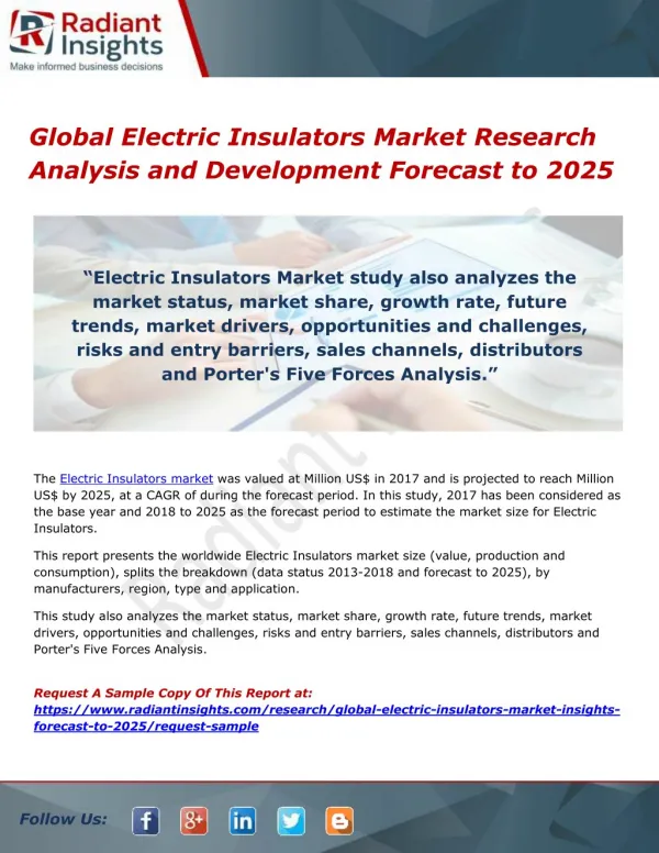 Global Electric Insulators Market Research Analysis and Development Forecast to 2025