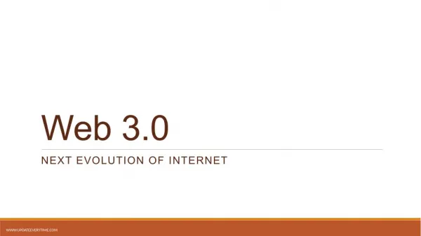What is web 3.0 and difference between web 2.0 and web 3.0