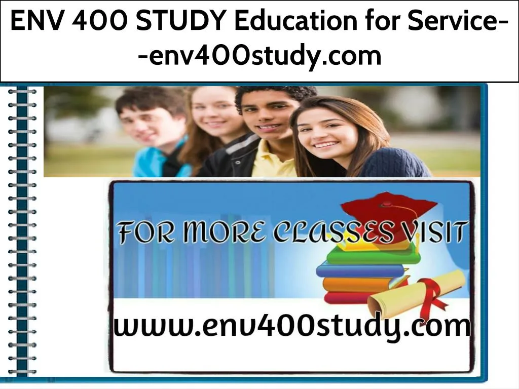 env 400 study education for service env400study