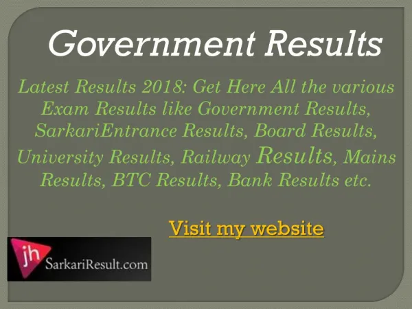 government results