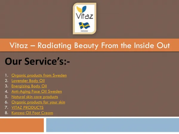 Vitaz – Radiating Beauty From the Inside Out