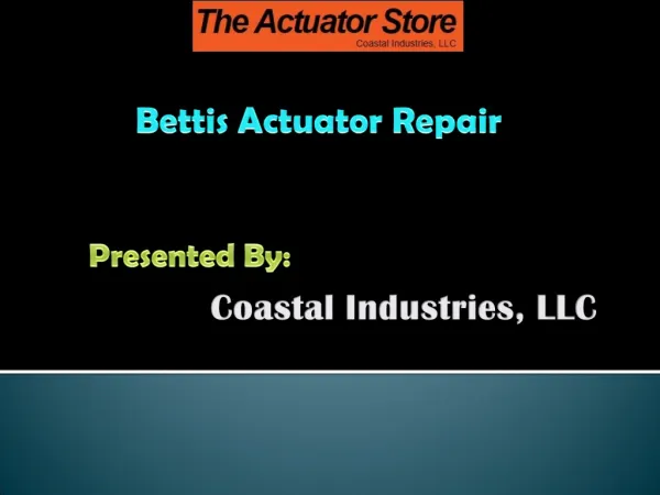 Buy and Sell Bettis Actuator Repair From Coastal Industries, LLC