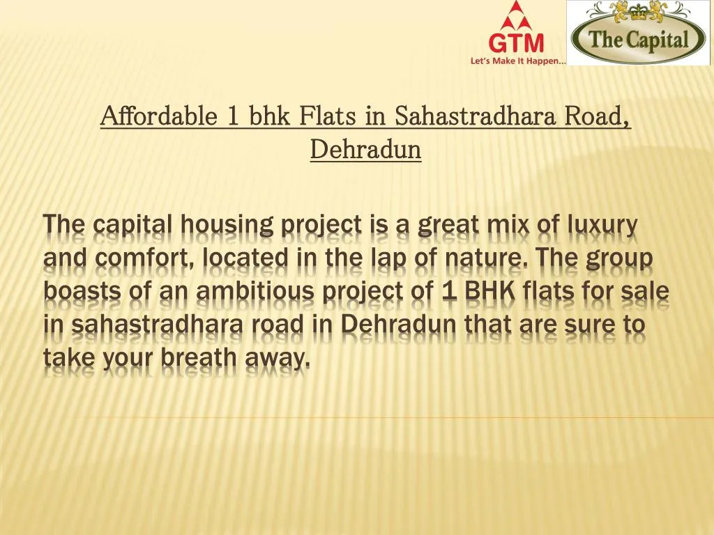 affordable 1 bhk flats in sahastradhara road dehradun