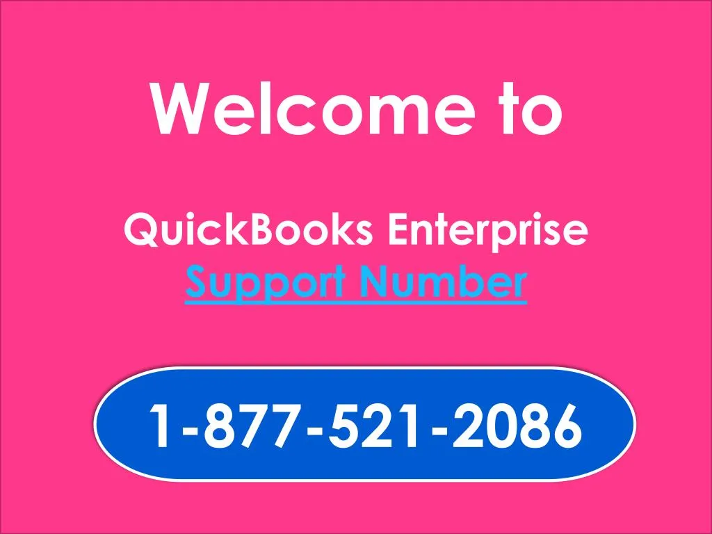 welcome to quickbooks enterprise support number
