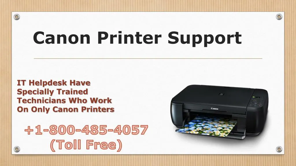 canon printer support