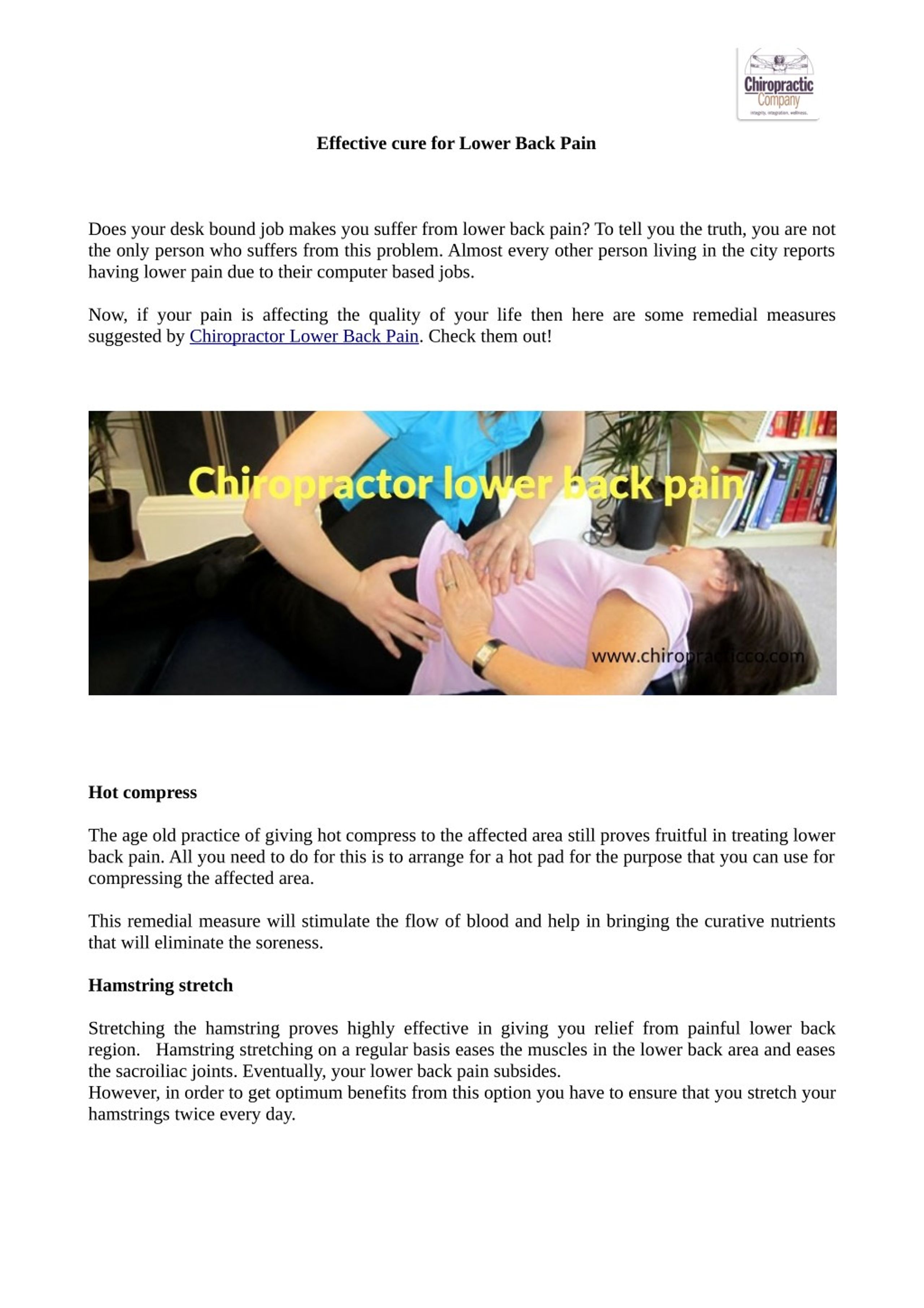 PPT - Effective cure for Lower Back Pain PowerPoint Presentation, free ...