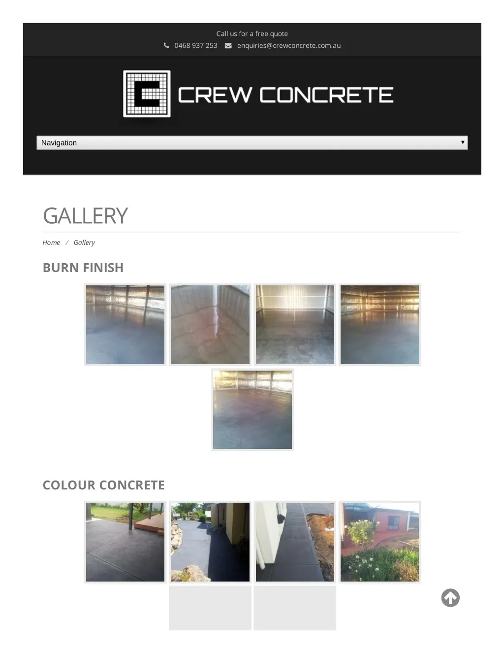 call us for a free quote enquiries@crewconcrete