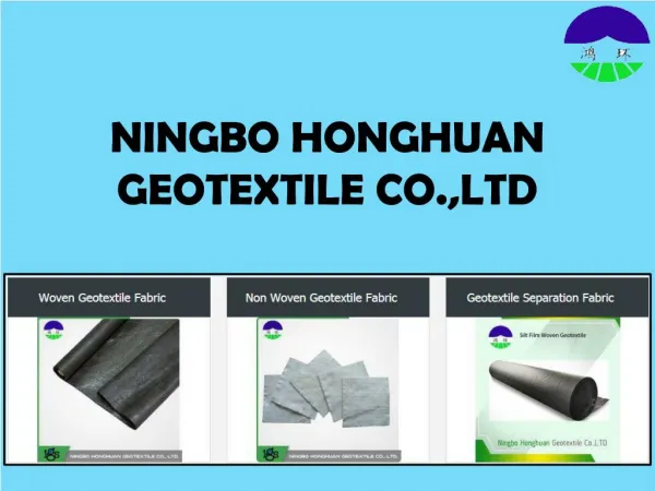 Non Woven Geotextile Fabric at Ningbo Honghuan Geotextile