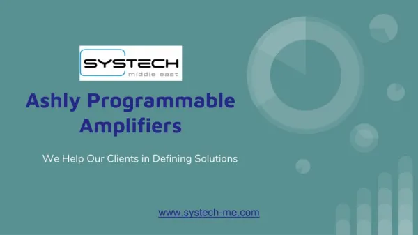 Check Out The Range of Ashly Programmable Amplifiers