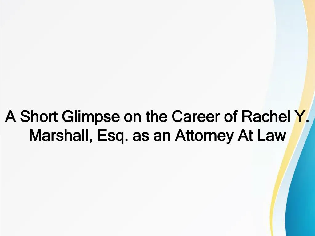 a short glimpse on the career of rachel