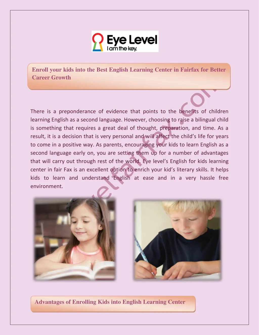 enroll your kids into the best english learning