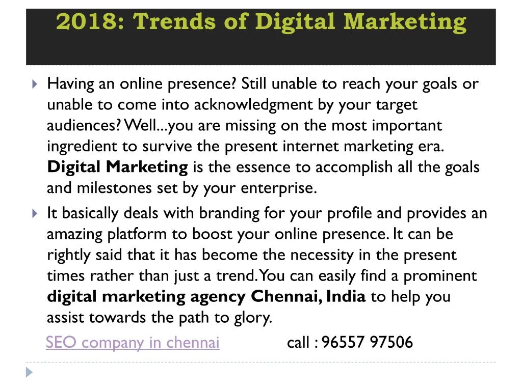 2018 trends of digital marketing