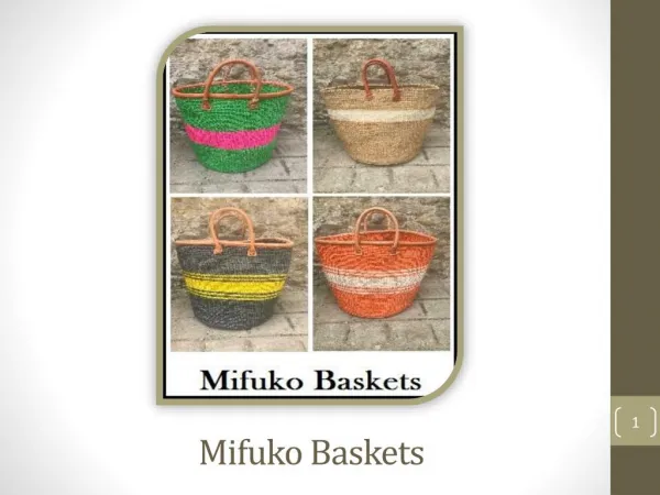 Mifuko Baskets - Various Purpose Baskets