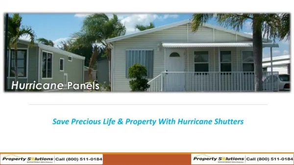 Save Precious Life & Property With Hurricane Shutters