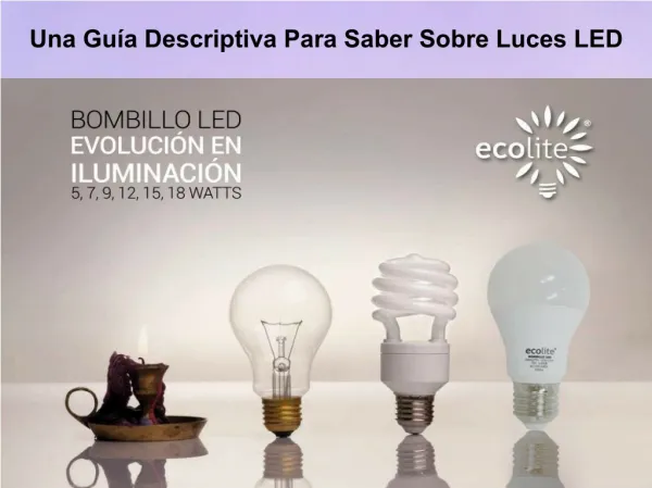 Una Guía Descriptiva Para Saber Sobre Luces LED