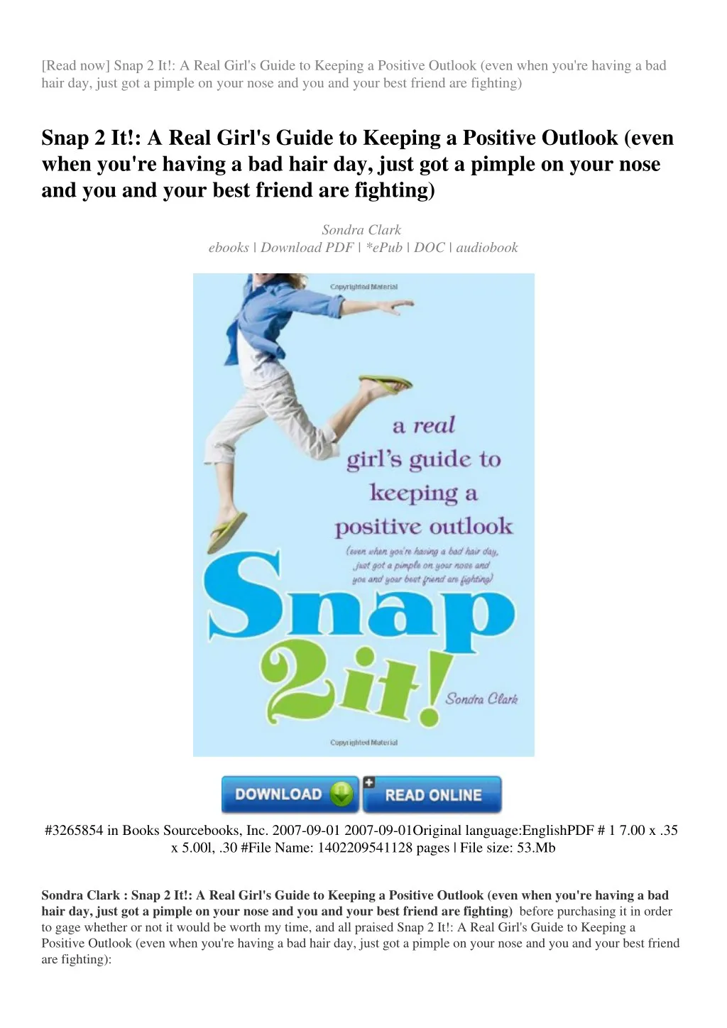 read now snap 2 it a real girl s guide to keeping
