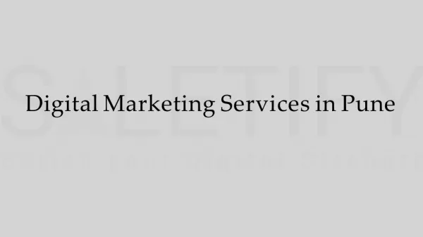 Digital Marketing Services in Pune