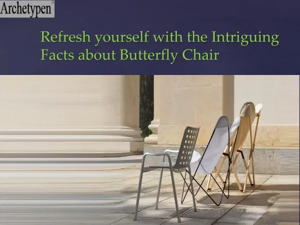Refresh yourself with the Intriguing Facts about Butterfly Chair