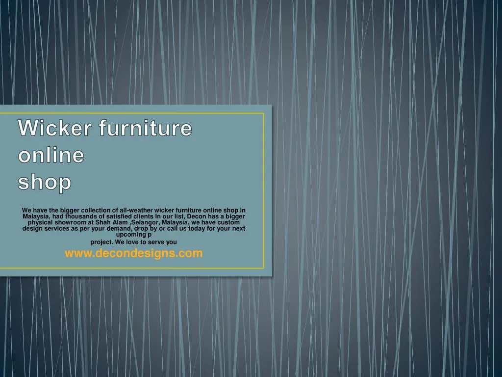 wicker furniture online shop
