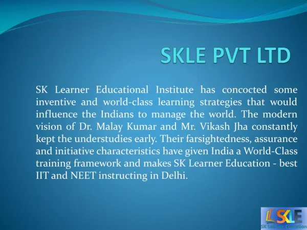 NTSE | SKLE | SK Learner | Top NEET and JEE Institute in Delhi
