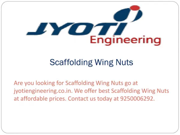 Scaffolding Wing Nuts